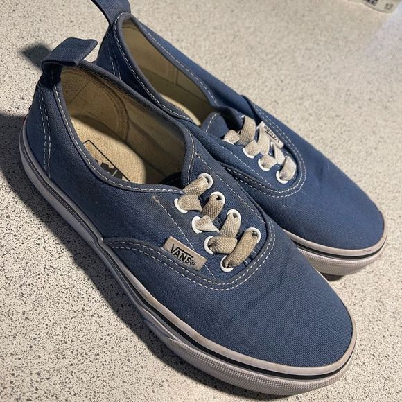 Vans Other - Vans slip on blue shoes size 2